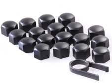 Krytky šroubů kol 21mm, černé 21309a Krytky šroubů kol 21mm, černé 21309a