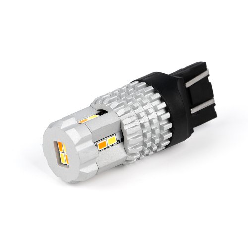 LED T20 (7443) bílá / oranžová, 12V, 12LED SMD