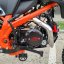 Dětská benzínová motorka Leramotors By Apollo THUNDER 140cc 19/16 Oranžová
