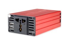 Měnič napětí AMiO 12V/230V, 300W/600W 2xUSB, 02470_b