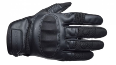 Kožené Sportovní rukavice na motorku - Leoshi Basic - Černé