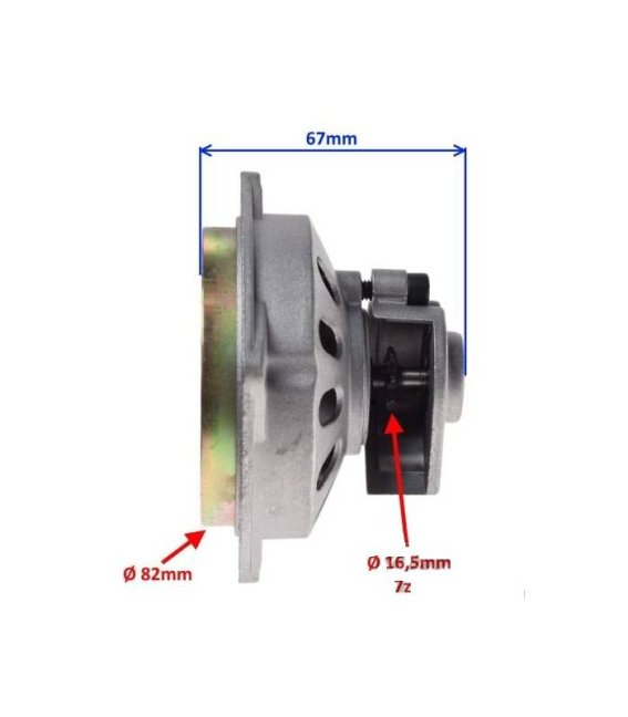 Kryt spojky s pastorkem 7 zubů Minibike, Minicross