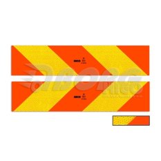 Tabule na auto šrafovaná RR tahač samolepící 2ks 566x132mm TWY149 ECE 70.01 E20 Tabule na auto šrafovaná RR tahač samolepící 2ks 566x132mm TWY149 ECE 70.01 E20