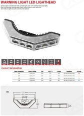 PROFI výstražné LED světlo vnější, modré, 12-24V, ECE R10