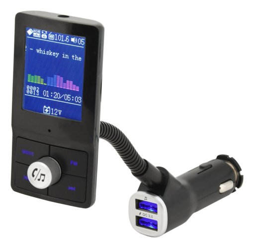 Hands free FM transmitter LCD COLOR