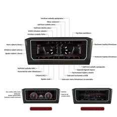 IPS dotykový panel klimatizace pro VW Golf VII