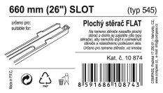 Stěrač FLAT BULK (SLOT) 26"/660mm