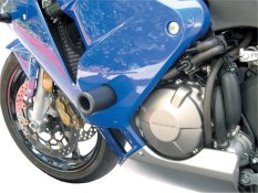 BikeTek padací protektory STP černé pro Ducati 848 / Evo 08-11