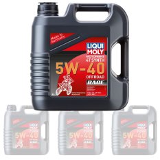 Liqui Moly Oil 4 Stroke - Fully Synth - Offroad Race 5W-40 4L [3019] (Box Qty 4)