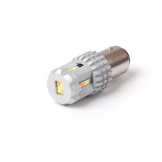 LED BAY15D bílá / oranžová, 12V, 12LED SMD