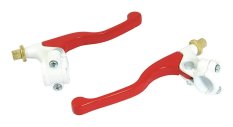 Bike To Lever Assembly Universal Short Red Páka / White Perch (bez Mirror Boss)