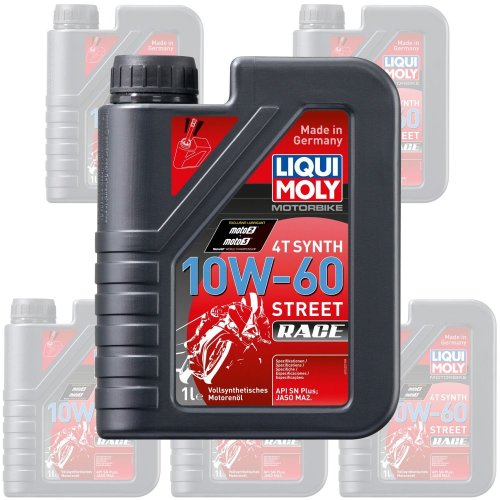 Liqui Moly Oil 4 Stroke - Fully Synth - Street Race - 10W-60 1L [1525] (Box Qty 6)