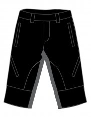 Eigo Zenith Baggy pánské šortky s Coolmax vložkou břidlice/černé