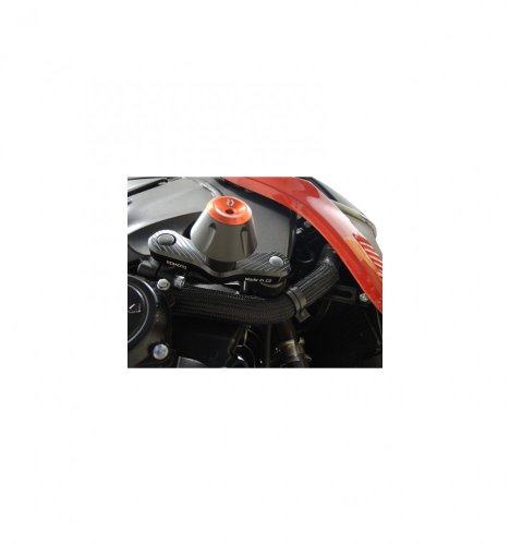 Padací protektory PHV Suzuki GSX-S 1000 / GT, GSX-S 950 - Barva krytek: Červený eloxovaný hliník, Typ protektoru: PHV1K-půlkulatý černý protektor