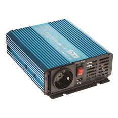 Sinusový měnič napětí z 24/230V + USB, 400W