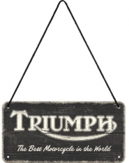 Plechová závěsná cedule: Triumph 20x10cm