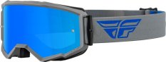 MX zrcadlové motokrosové brýle FLY RACING ZONE Modrá/Šedá - modré sklo