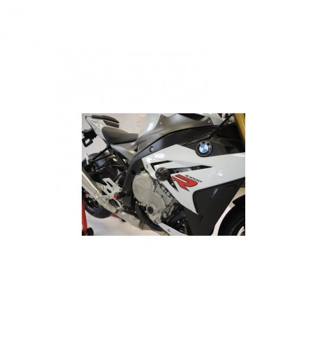 Padací protektory PHV BMW S 1000R - Barva krytek: Červený eloxovaný hliník, Typ protektoru: PHV1K-půlkulatý černý protektor