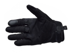 Kožené Sportovní rukavice na motorku - Leoshi Basic - Černé