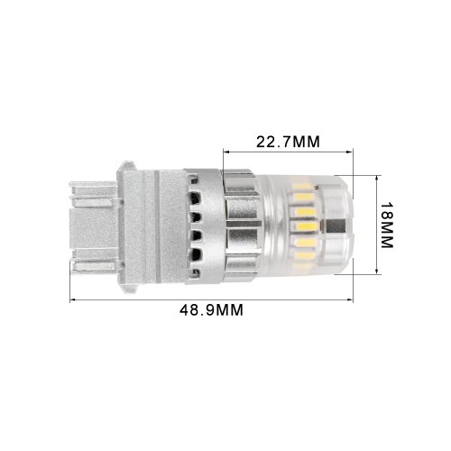 LED T20 (3157) bílá, 12V, 23LED SMD