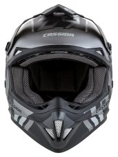 DĚTSKÁ PŘILBA CROSS CUP SONIC JUNIOR, CASSIDA (ŠEDÁ MATNÁ/ČERNÁ)