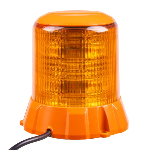 Robustní oranžový LED maják, oranž.hliník, 96W, ECE R65