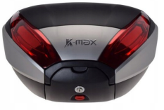 Moto kufr Top Case K-MAX s univerzální plotnou - 40 litrůStříbrný/Černý
