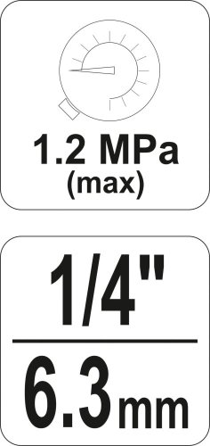 Regulátor tlaku vzduchu 1/4", max. 1,2MPa