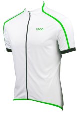 Eigo Klasické pánské krátký rukáv cyklistický dres White / Green