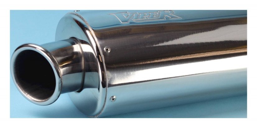 Viper hliníkový oválný STUBBY výfuk RACE (39 cm) # 701