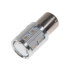 LED BAU15s oranžová, 12-24V, 12SMD + 3W LED