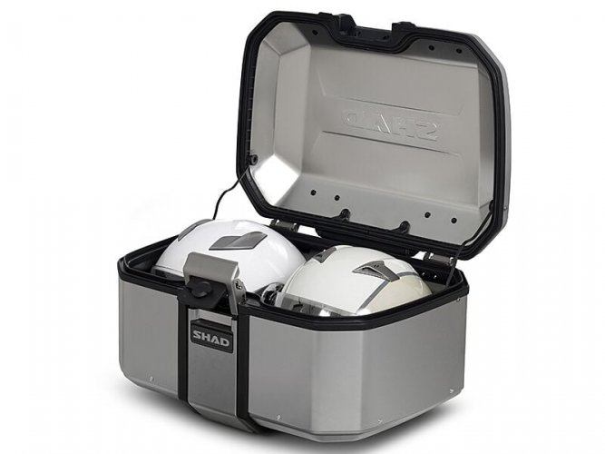 Top case hliníkový kufr SHAD Terra TR55 stříbrný objem 55 litrů